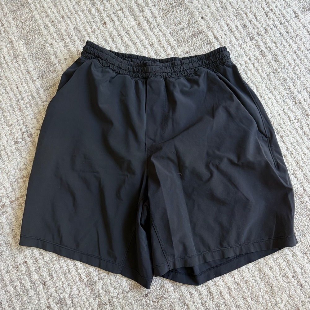 Lululemon Pace Breaker Lined Athletic Shorts Black Mens Training Running Pockets
